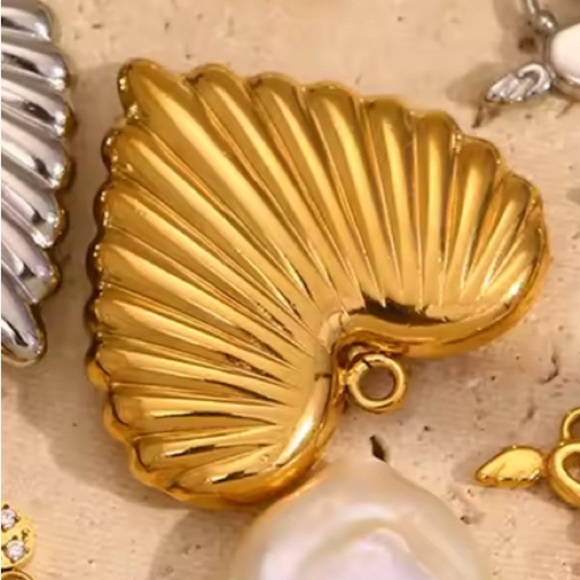 Pearl Flower Heart Series 1 Pendant Stainless Steel Waterproof - Picture 5 of 12